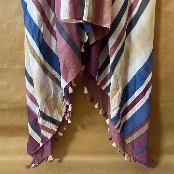 Anthropologie | NWT Aratta Aster Purple Maxi Dress Violet Stripe Tassel Size S - Picture 9 of 16